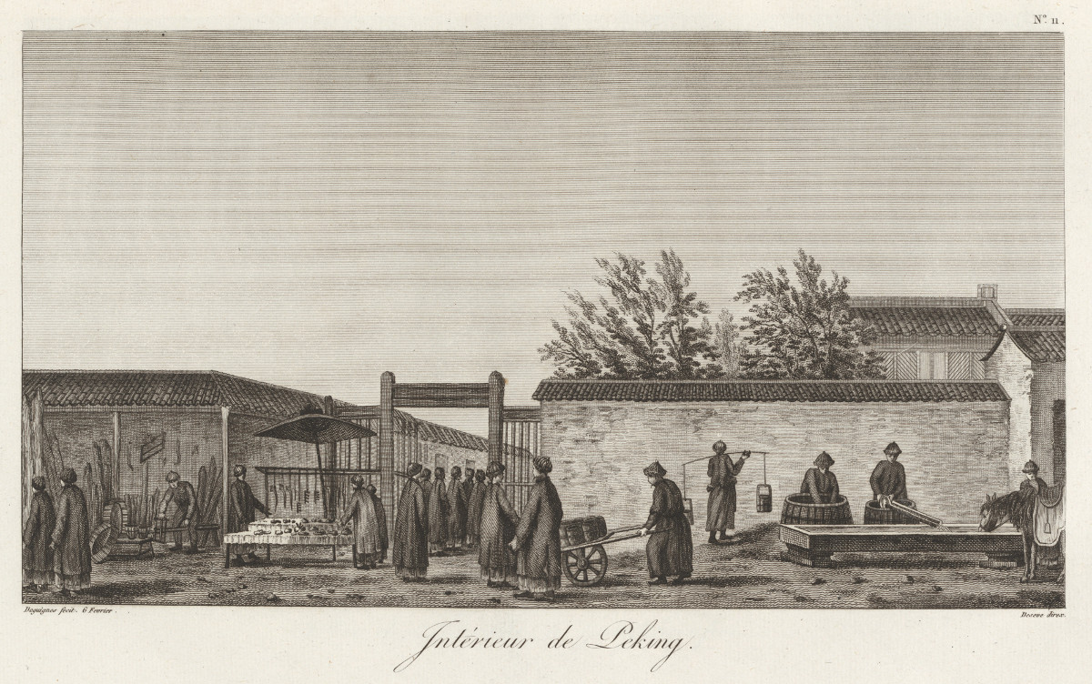 Chrétien-Louis-Joseph de Guignes (1759–1845)
  An Embassy from the East-India Company of the United Provinces to the Grand Tartar Cham Emperour of China, Delivered by their Excellencies Peter de Goyer and Jacob de Keyzer, at his Imperial City of Peking. Wherein the Cities, Towns, Villages, Ports, Rivers, &c. in their Passages from Canton to Peking are Ingeniously Described by Mr. John Nieuhoff, Steward to the Ambassadours.
  London: Printed by John Macock for the author, 1669
  National Library of Australia, Canberra