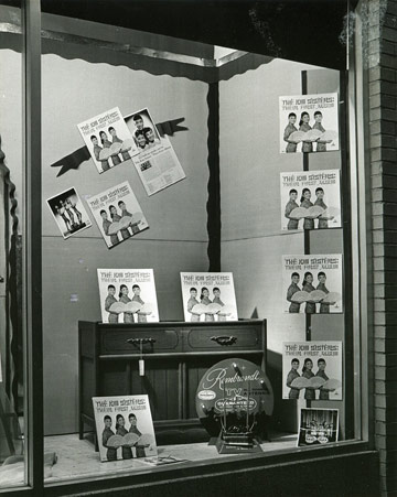 Figure 5: A record shop in the US advertising the girls’ first album
