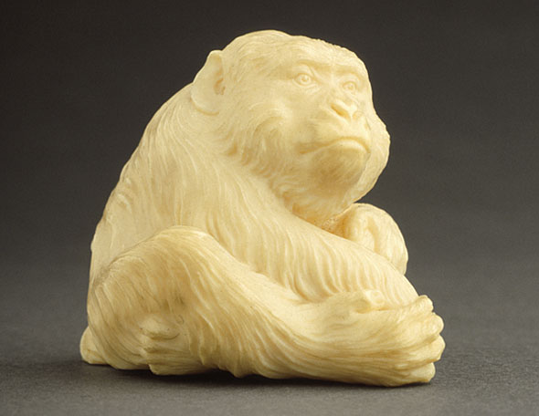 Figure 2 Kōmei netsuke. ‘Monkey’ Collection of the Los Angeles County Museum of Art, Raymond Bushell Collection.