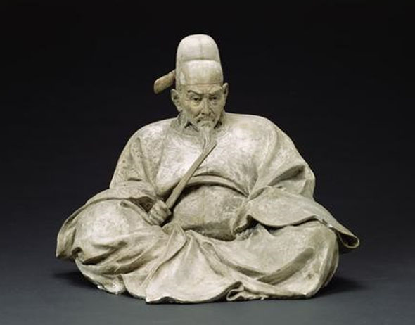 Figure 11 Plaster carving of Toyotomi Hideyoshi by Ishikawa Kōmei. In the collection of the Tokyo University of Fine Arts and Music.