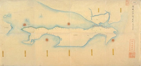 Figure 5 Mamiya Rinzō, ‘Kokuryūkō Nakasu narabi ni Tendo’. Original map held in the University of Hokkaido Library.