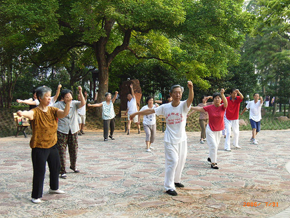 Figure 3 Zhao Jinxiang and his Soaring Crane Qigong. Zhao Jinxiang 赵金香, Xiantian hunyuanxue 先天混元学 (Beijing: Zhongguo gongren chubanshe, 1994).